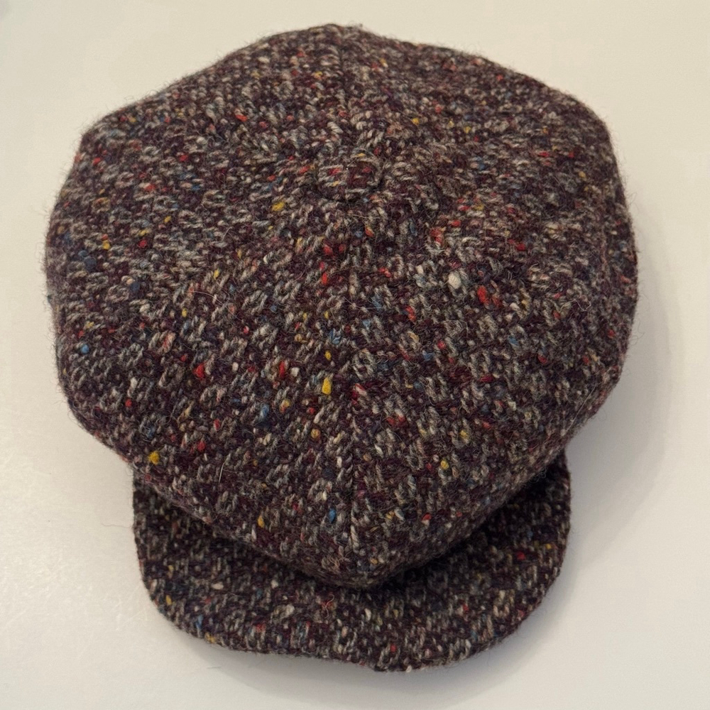 Irish Tweed Newsboy Cap by Jonathan Richard Size M